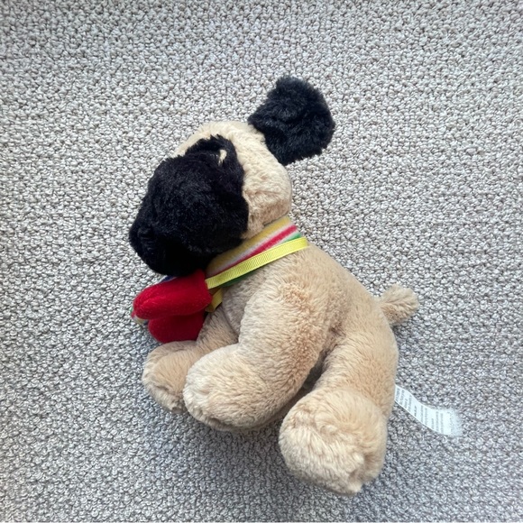 The Hudson Bay Company Plush Dog Pug HBC Colored Stripes by Animal Adventure - Picture 2 of 6